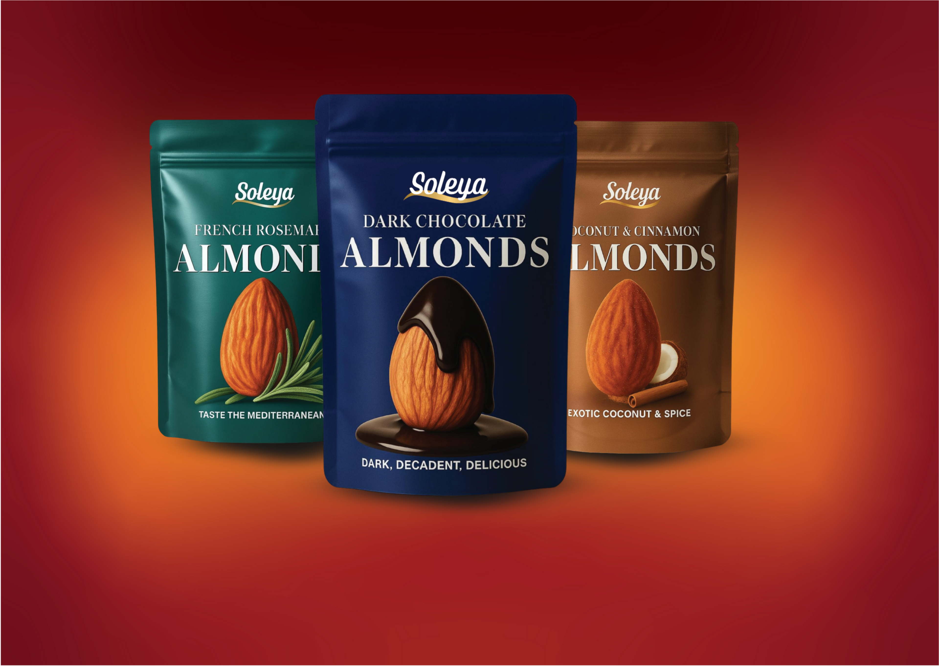 Gourmet almonds